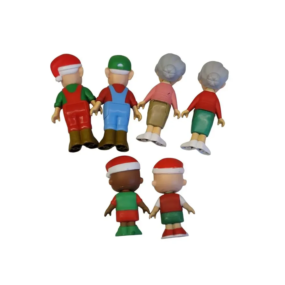 CoComelon Christmas Figures Grandpa Grandma Cody JJ